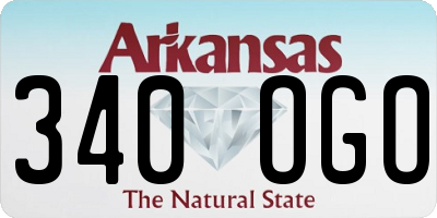 AR license plate 340OGO