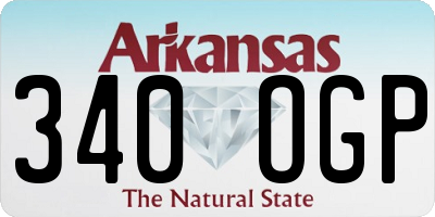 AR license plate 340OGP