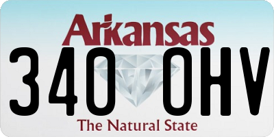 AR license plate 340OHV