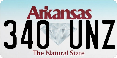 AR license plate 340UNZ