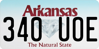 AR license plate 340UOE