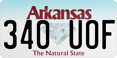 AR license plate 340UOF