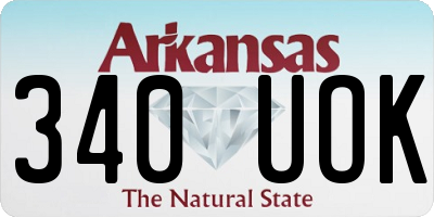 AR license plate 340UOK