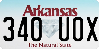 AR license plate 340UOX