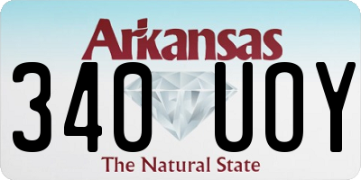 AR license plate 340UOY