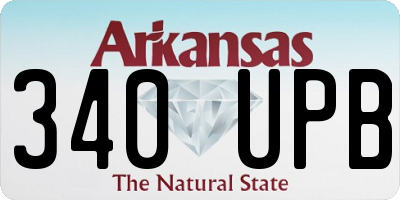 AR license plate 340UPB