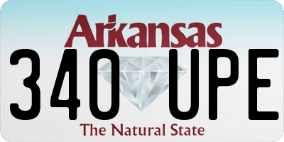 AR license plate 340UPE