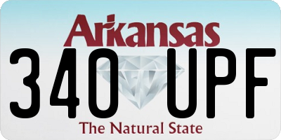 AR license plate 340UPF
