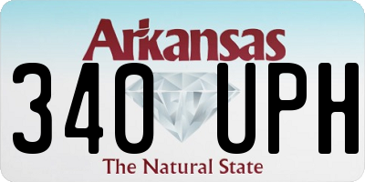 AR license plate 340UPH