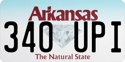 AR license plate 340UPI