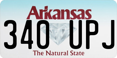 AR license plate 340UPJ