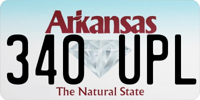 AR license plate 340UPL