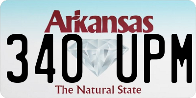 AR license plate 340UPM