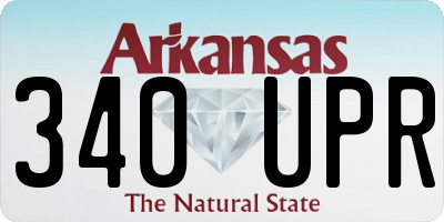 AR license plate 340UPR