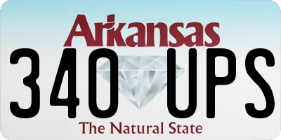 AR license plate 340UPS