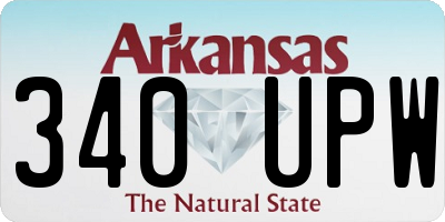AR license plate 340UPW