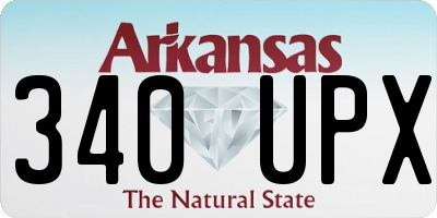 AR license plate 340UPX