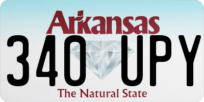AR license plate 340UPY