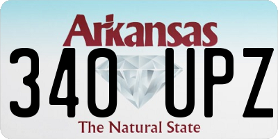 AR license plate 340UPZ