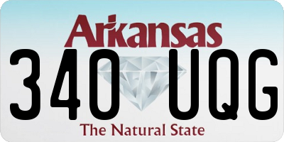 AR license plate 340UQG