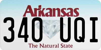 AR license plate 340UQI