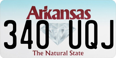 AR license plate 340UQJ
