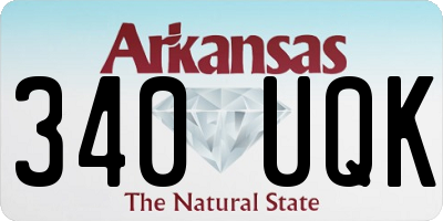 AR license plate 340UQK