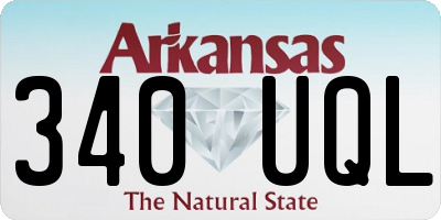 AR license plate 340UQL