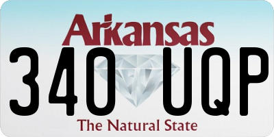 AR license plate 340UQP
