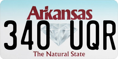 AR license plate 340UQR