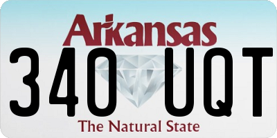 AR license plate 340UQT