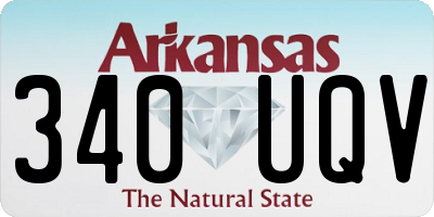 AR license plate 340UQV