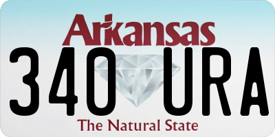 AR license plate 340URA