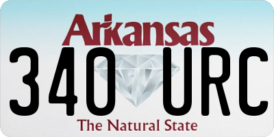 AR license plate 340URC