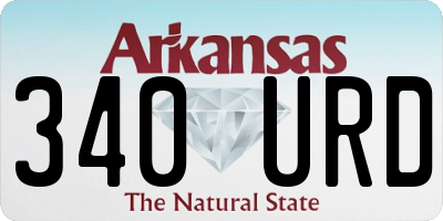 AR license plate 340URD