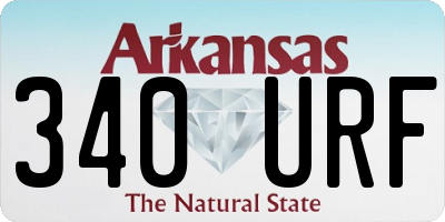 AR license plate 340URF
