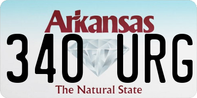 AR license plate 340URG