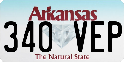 AR license plate 340VEP