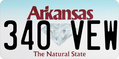 AR license plate 340VEW