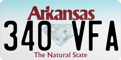 AR license plate 340VFA
