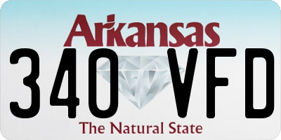 AR license plate 340VFD
