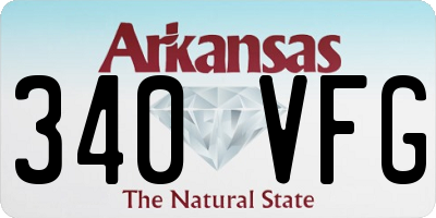AR license plate 340VFG