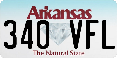 AR license plate 340VFL