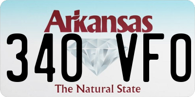 AR license plate 340VFO