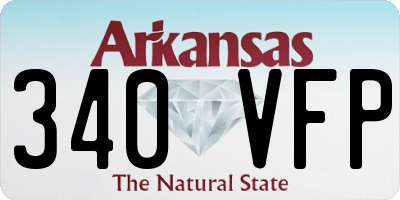 AR license plate 340VFP