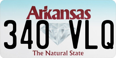AR license plate 340VLQ