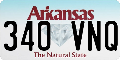 AR license plate 340VNQ