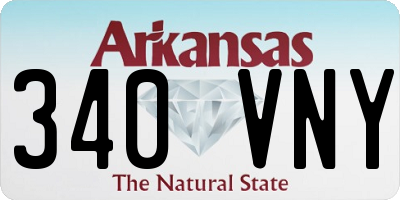 AR license plate 340VNY
