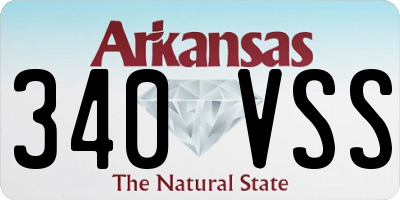 AR license plate 340VSS