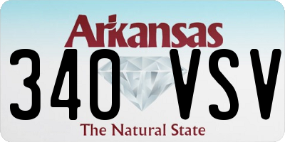 AR license plate 340VSV